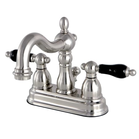 Kingston Brass Duchess 1.2 GPM Centerset Bathroom Faucet with Pop-Up Drain Assembly Brushed Nickel