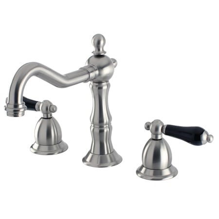 Kingston Brass Duchess 1.2 GPM Widespread Bathroom Faucet with Pop-Up Drain Assembly Brushed Nickel