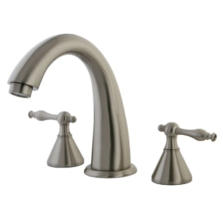 Kingston Brass Deck Mounted Roman Tub Filler Brushed Nickel