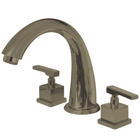Kingston Brass Executive Deck Mounted Roman Tub Filler Brushed Nickel