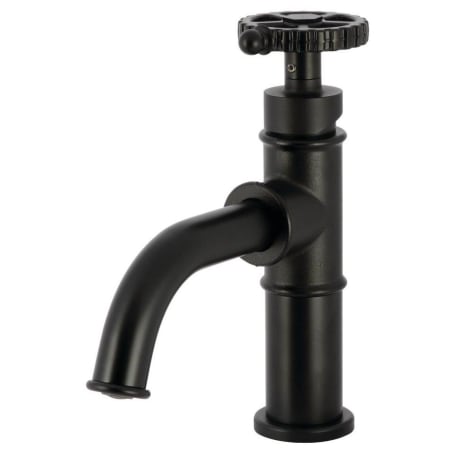 Kingston Brass Fuller 1.2 GPM Single Hole Bathroom Faucet with Pop-Up Drain Assembly Matte Black