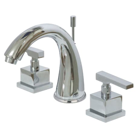 Kingston Brass Executive 1.2 GPM Widespread Bathroom Faucet with Pop-Up Drain Assembly Polished Chrome