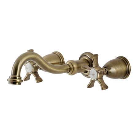 Kingston Brass Hamilton Wall Mounted Tub Filler Antique Brass