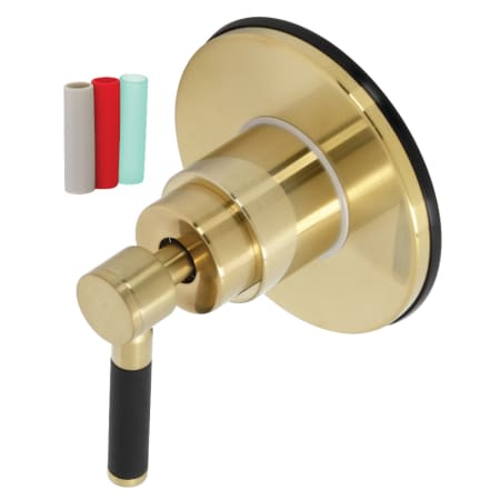 Kingston Brass Kaiser 3 Function Diverter Valve Trim Brushed Brass
