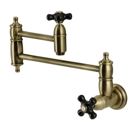 Kingston Brass Duchess 3.8 GPM Wall Mounted Single Hole Pot Filler Antique Brass