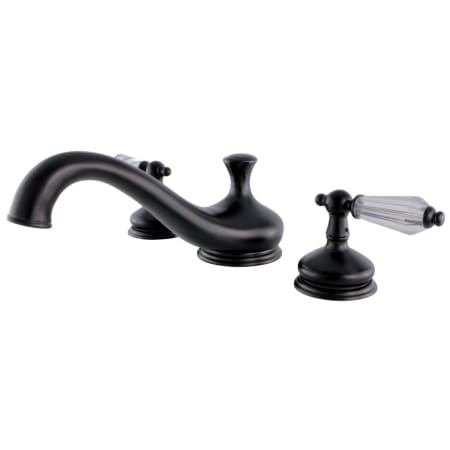 Kingston Brass Wilshire Deck Mounted Roman Tub Filler Oil Rubbed Bronze