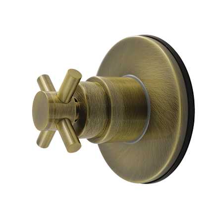 Kingston Brass Concord Single Handle 6 Function Diverter Valve Trim Antique Brass