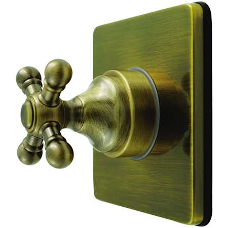 Kingston Brass Metropolitan Single Handle 6 Function Diverter Valve Trim Antique Brass