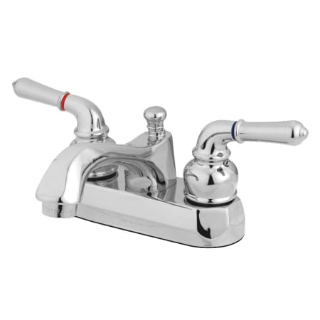 Kingston Brass 1.2 GPM Centerset Bathroom Faucet with Pop-Up Drain Assembly Polished Chrome