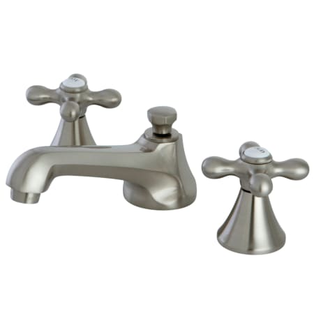 Kingston Brass 1.2 GPM Widespread Bathroom Faucet with Pop-Up Drain Assembly Brushed Nickel