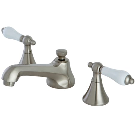 Kingston Brass 1.2 GPM Widespread Bathroom Faucet with Pop-Up Drain Assembly Brushed Nickel