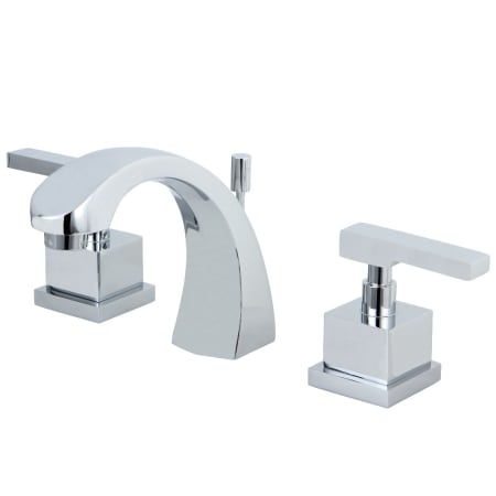 Kingston Brass Executive 1.2 GPM Widespread Bathroom Faucet with Pop-Up Drain Assembly Polished Chrome