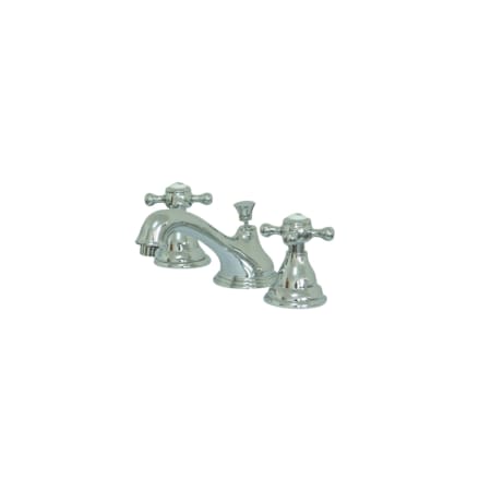 Kingston Brass Royale 1.2 GPM Widespread Bathroom Faucet with Pop-Up Drain Assembly Polished Chrome