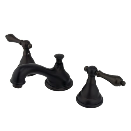Kingston Brass Royale 1.2 GPM Widespread Bathroom Faucet with Pop-Up Drain Assembly Oil Rubbed Bronze
