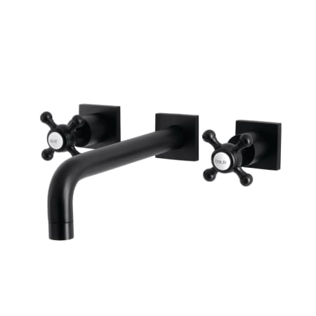 Kingston Brass Metropolitan Wall Mounted Tub Filler Matte Black