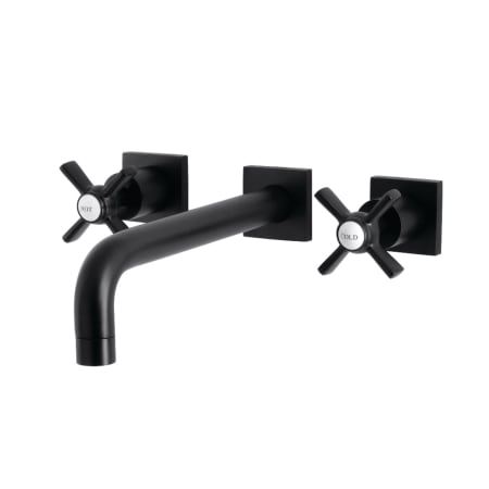 Kingston Brass Millennium Wall Mounted Tub Filler Matte Black
