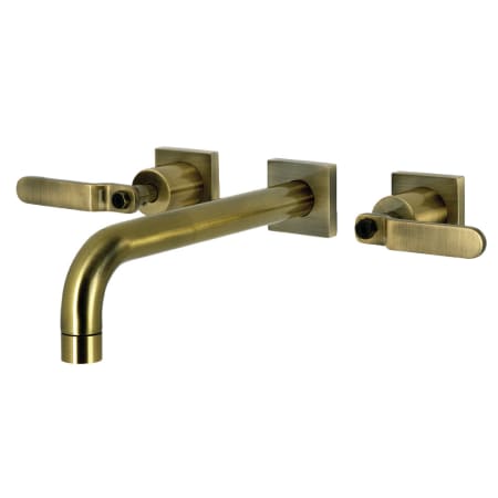 Kingston Brass Whitaker Wall Mounted Tub Filler Antique Brass