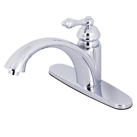 Kingston Brass Vintage 1.8 GPM Single Hole Kitchen Faucet Polished Chrome