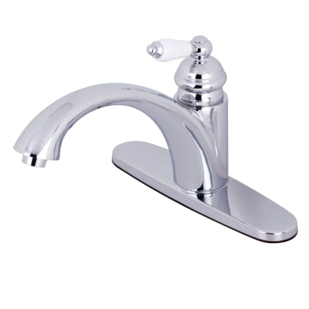 Kingston Brass Vintage 1.8 GPM Single Hole Kitchen Faucet Polished Chrome