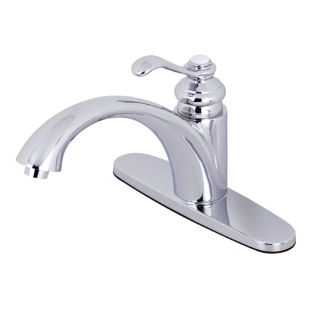 Kingston Brass Templeton 1.8 GPM Single Hole Kitchen Faucet Polished Chrome
