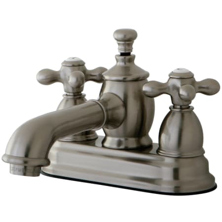 Kingston Brass English Country 1.2 GPM Centerset Bathroom Faucet with Pop-Up Drain Assembly Brushed Nickel