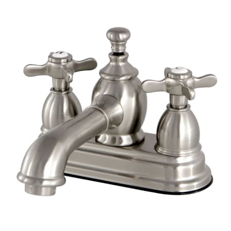 Kingston Brass Essex 1.2 GPM Centerset Bathroom Faucet with Pop-Up Drain Assembly Brushed Nickel