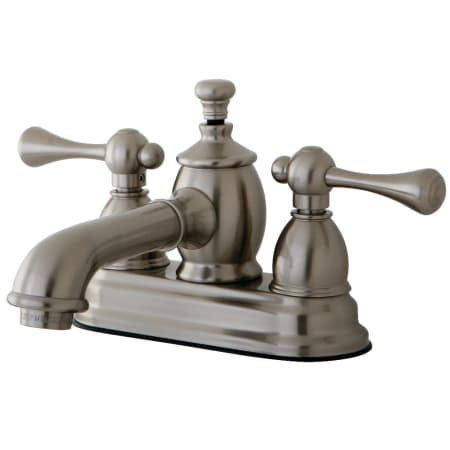 Kingston Brass Vintage 1.2 GPM Centerset Bathroom Faucet with Pop-Up Drain Assembly Brushed Nickel