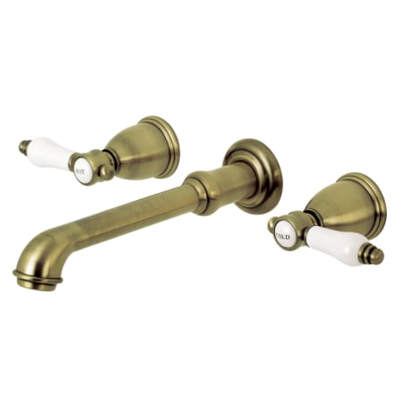 Kingston Brass Bel-Air Wall Mounted Roman Tub Filler Antique Brass