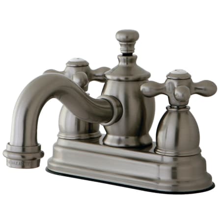 Kingston Brass English Country 1.2 GPM Centerset Bathroom Faucet with Pop-Up Drain Assembly Brushed Nickel