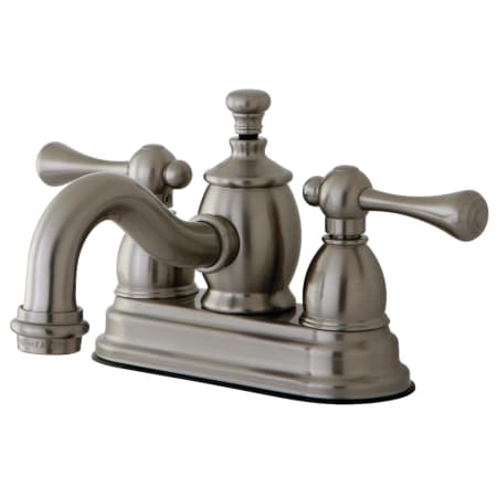Kingston Brass Vintage 1.2 GPM Centerset Bathroom Faucet with Pop-Up Drain Assembly Brushed Nickel