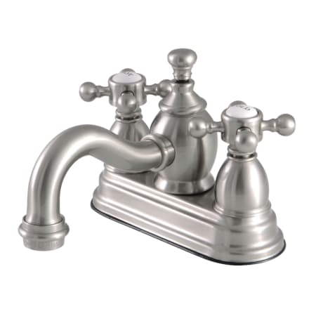 Kingston Brass English Country 1.2 GPM Centerset Bathroom Faucet with Pop-Up Drain Assembly Brushed Nickel
