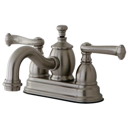 Kingston Brass Royale 1.2 GPM Centerset Bathroom Faucet with Pop-Up Drain Assembly Brushed Nickel