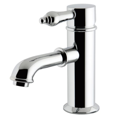 Kingston Brass Paris 1.2 GPM Single Hole Bathroom Faucet with Pop-Up Drain Assembly Polished Chrome