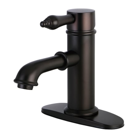 Kingston Brass Paris 1.2 GPM Single Hole Bathroom Faucet with Pop-Up Drain Assembly Oil Rubbed Bronze