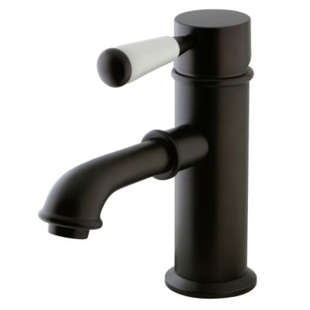 Kingston Brass Paris 1.2 GPM Single Hole Bathroom Faucet with Pop-Up Drain Assembly Oil Rubbed Bronze