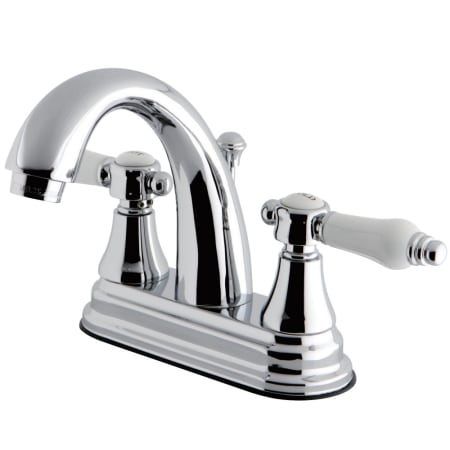 Kingston Brass Bel-Air 1.2 GPM Centerset Bathroom Faucet with Pop-Up Drain Assembly Chrome