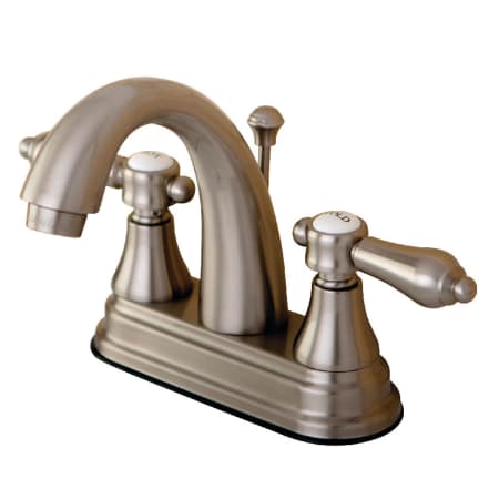 Kingston Brass 1.2 GPM Centerset Bathroom Faucet with Pop-Up Drain Assembly Brushed Nickel