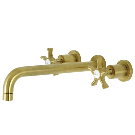 Kingston Brass Hamilton Wall Mounted Roman Tub Filler Brushed Brass
