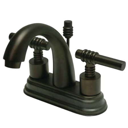 Kingston Brass Milano 1.2 GPM Centerset Bathroom Faucet with Pop-Up Drain Assembly Oil Rubbed Bronze
