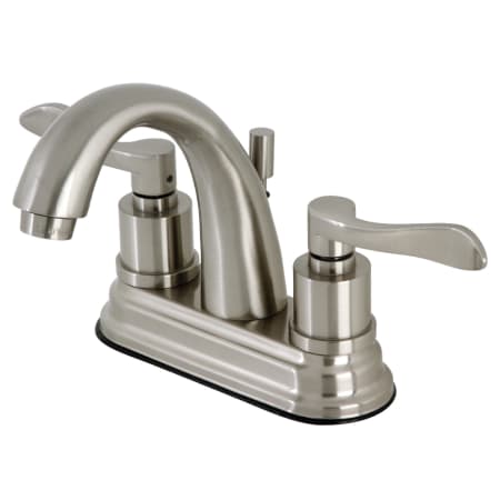 Kingston Brass 1.2 GPM Centerset Bathroom Faucet with Pop-Up Drain Assembly Brushed Nickel