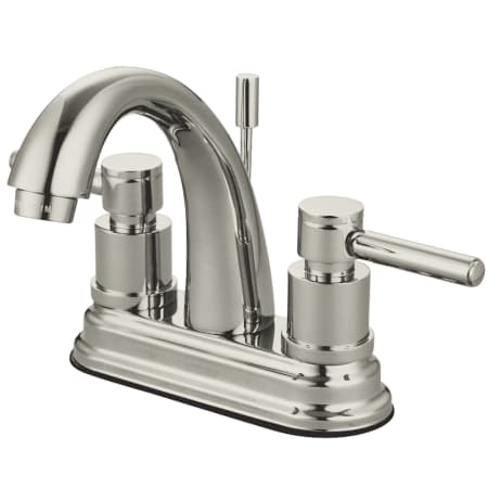 Kingston Brass Concord 1.2 GPM Centerset Bathroom Faucet with Pop-Up Drain Assembly Brushed Nickel
