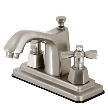 Kingston Brass 1.2 GPM Centerset Bathroom Faucet with Pop-Up Drain Assembly Brushed Nickel