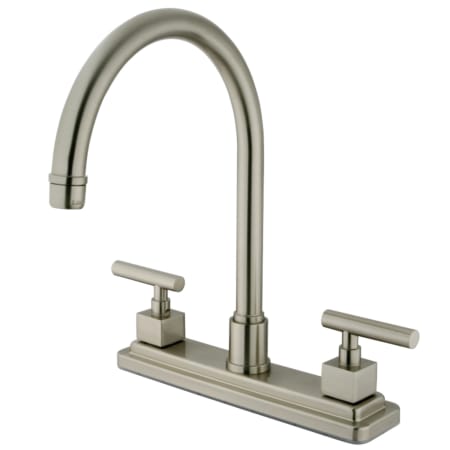 Kingston Brass Claremont 1.8 GPM Standard Kitchen Faucet Brushed Nickel