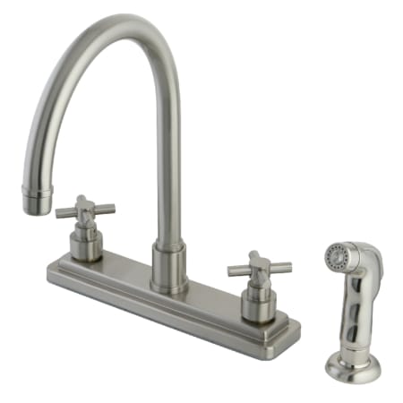 Kingston Brass Elinvar 1.8 GPM Standard Kitchen Faucet - Includes Side Spray Brushed Nickel
