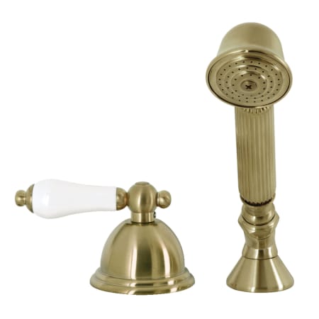Kingston Brass Vintage 1.8 Single Function Hand Shower and Hose Brushed Brass