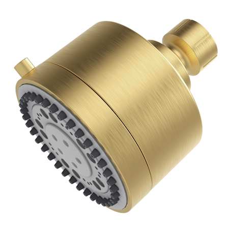 Kingston Brass Vilbosch 1.5 GPM Multi Function Shower Head with 36 Spray Nozzles Brushed Brass