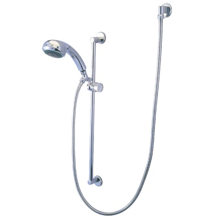 Kingston Brass Made to Match 1.8 GPM Single Function Hand Shower Package - Includes Slide Bar and Hose Polished Chrome