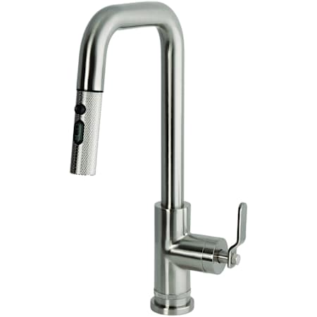 Kingston Brass Whitaker 1.8 GPM Single Hole Pull Down Kitchen Faucet Brushed Nickel