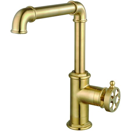 Kingston Brass Wendell 1.8 GPM Single Hole Kitchen Faucet Brushed Brass
