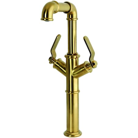 Kingston Brass Whitaker 1.2 GPM Single Hole Bathroom Faucet Brushed Brass